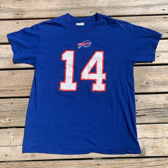 💙 Buffalo Bills #14 Stefon Diggs NFL Team Apparel T-Shirt – Size L - Picture 3 of 7